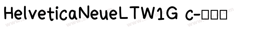 HelveticaNeueLTW1G c字体转换